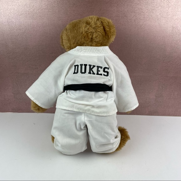 Vermont Teddy Bear Karate Brown Bear White Outfit Dukes Stuffed Animal - Picture 3 of 7